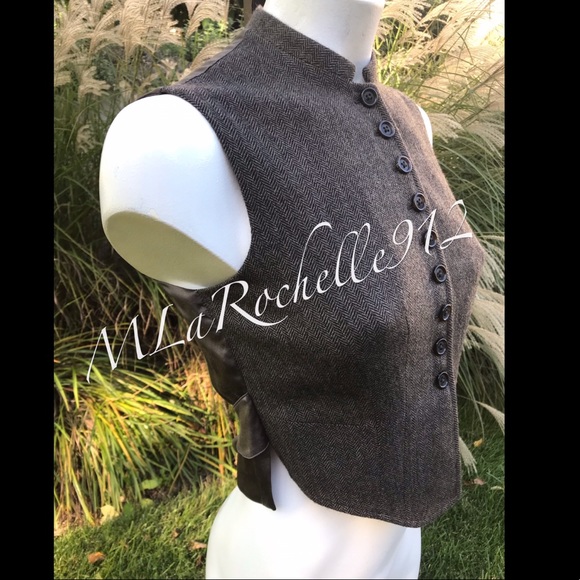 $995 Ralph Lauren Purple Label Vest - Picture 4 of 8